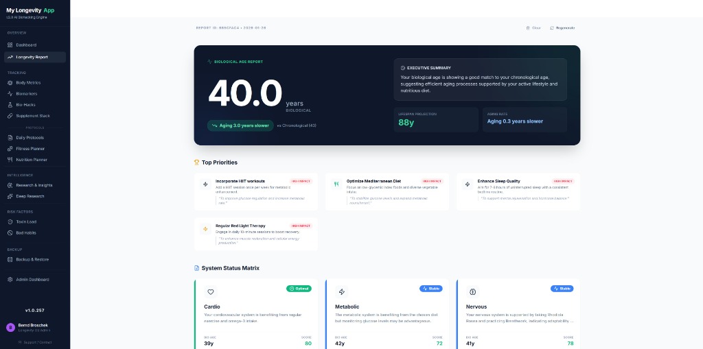 Sleep Routine Create And Maintain - Aging Assessment Feature in MyLongevityApp